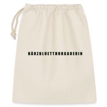 Härzbluetthurgauerin Kanton Thurgau - Geschenkbeutel aus Baumwolle (40 x 50 cm) - Natur - Vorne