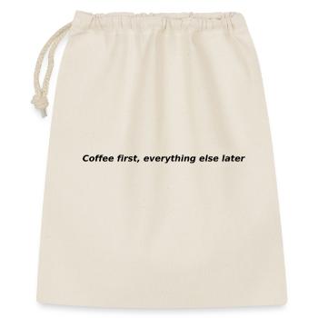 chemise café - Sac cadeau 40 x 50 cm - nature - Devant