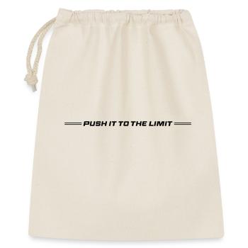 Push It To The Limit - Geschenkbeutel aus Baumwolle (40 x 50 cm) - Natur - Vorne