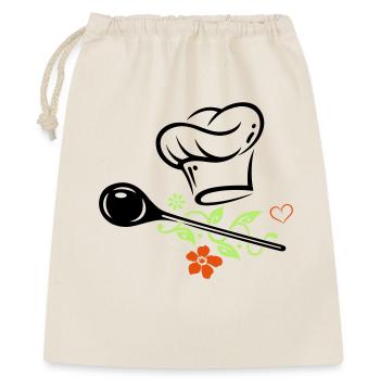 Cuillère en bois - Sac cadeau 40 x 50 cm - nature - Devant