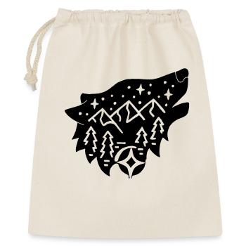 Black wolf totem of nature - Gift Bag 40 x 50 cm - nature - Front