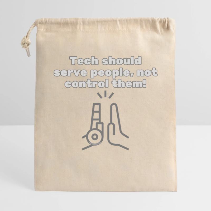 Tech should serve people - #EthicalTech Statement Gift Bag 40 x 50 cm