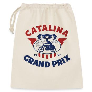 Grand Prix Catalina Vintage-Motorrad - Geschenkbeutel aus Baumwolle (40 x 50 cm) - Natur - Vorne