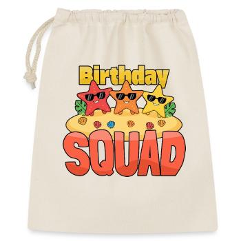 Équipe d’anniversaire Plage Croisière d’été Sable - Sac cadeau 40 x 50 cm - nature - Devant