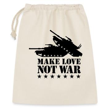 Faites l'amour pas la guerre 1Clr - Sac cadeau 40 x 50 cm - nature - Devant