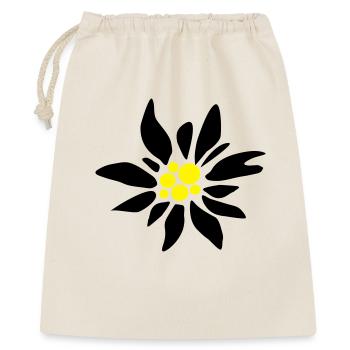 Edelweiss - Geschenkbeutel aus Baumwolle (40 x 50 cm) - Natur - Vorne