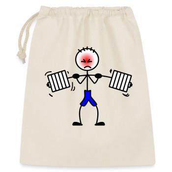 Gewichtheber Bodybuilding Krafttraining 2 - Geschenkbeutel aus Baumwolle (40 x 50 cm) - Natur - Vorne