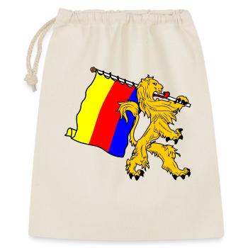 Löwe mit Flagge Flagge der Provinz Nordholland - Geschenkbeutel aus Baumwolle (40 x 50 cm) - Natur - Vorne