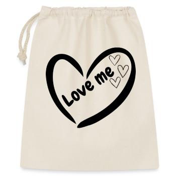 Minimal Hearts Line Drawing - Gift Bag 40 x 50 cm - nature - Front