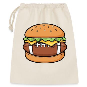 Football Fast Food Cartoon Humor - Gift Bag 40 x 50 cm - nature - Front