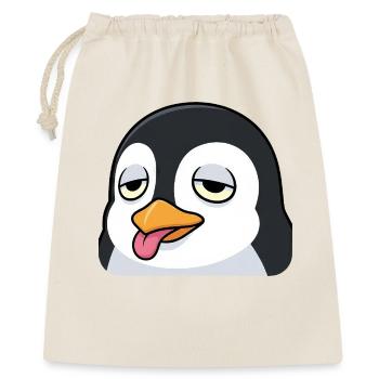 Funny Penguin Cartoon Annoyed Tongue Sticking Out - Gift Bag 40 x 50 cm - nature - Front