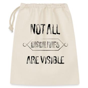 not all disabilities. - Sac cadeau 40 x 50 cm - nature - Devant