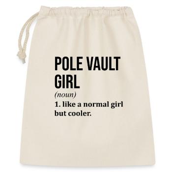 Pole Vault Girl Funny Quote - Gift Bag 40 x 50 cm - nature - Front