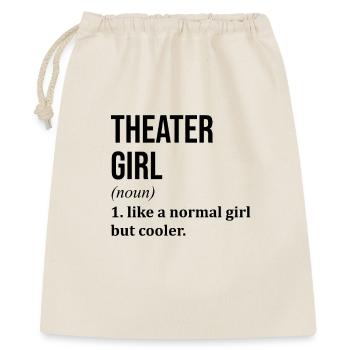 Theater Girl Funny Saying - Gift Bag 40 x 50 cm - nature - Front