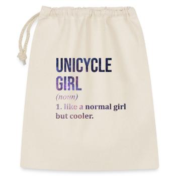 monocycle - Sac cadeau 40 x 50 cm - nature - Devant