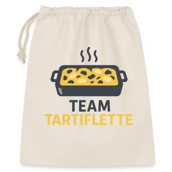 Team Tartiflette - Geschenkbeutel aus Baumwolle (40 x 50 cm) - Natur - Vorne
