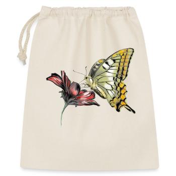 Papillon en fleurs - Sac cadeau 40 x 50 cm - nature - Devant
