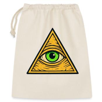 Triangle de l’œil qui voit tout - Sac cadeau 40 x 50 cm - nature - Devant