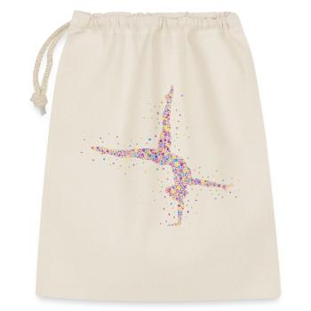 Turnen Herzschlag Gymnastik Handstand Akrobatik - Geschenkbeutel aus Baumwolle (40 x 50 cm) - Natur - Vorne