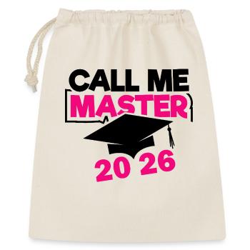 Abschluss Promotion Master Sponsion 2026 - Geschenkbeutel aus Baumwolle (40 x 50 cm) - Natur - Vorne