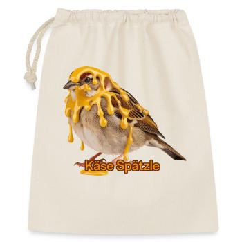  Käse Spätzle Spatz Lustiger Schwaben Spruch Für - Geschenkbeutel aus Baumwolle (40 x 50 cm) - Natur - Vorne