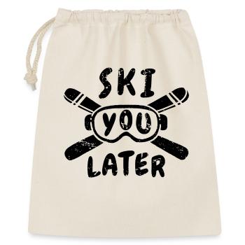 Funny Ski Saying - Gift Bag 40 x 50 cm - nature - Front