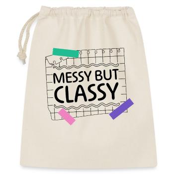 Messy but Classy – Parent Lifestyle Statement - Gift Bag 40 x 50 cm - nature - Front