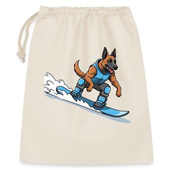 Surfer Dog German Shepherd Wave - Gift Bag 40 x 50 cm - nature - Front