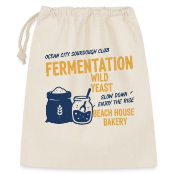 Sourdough Bread Baking Baker Sourdough Starter Jar - Geschenkbeutel aus Baumwolle (40 x 50 cm) - Natur - Vorne