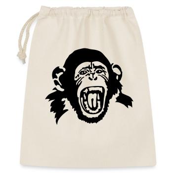 singe - Sac cadeau 40 x 50 cm - nature - Devant