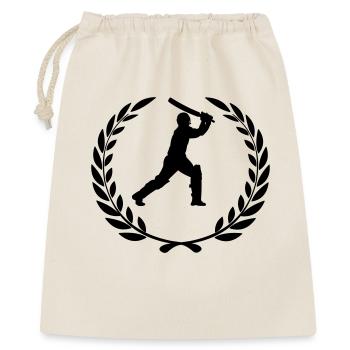 Joueur de cricket en couronne de laurier - Sac cadeau 40 x 50 cm - nature - Devant