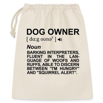 Dog Owner Definition - Gift Bag 40 x 50 cm - nature - Front