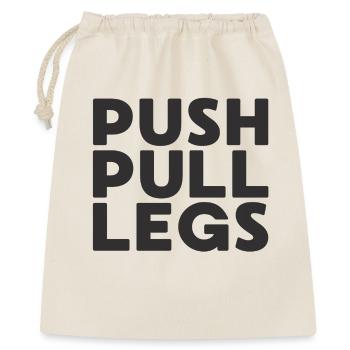Push Pull Jambes Répéter Entraînementssplit - Sac cadeau 40 x 50 cm - nature - Devant