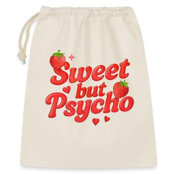 Doux mais psychopathe / Y2K Design - Sac cadeau 40 x 50 cm - nature - Devant