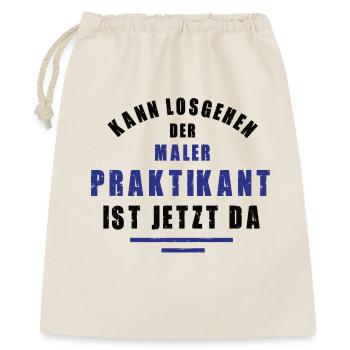 Praktikant Maler Praktikum Malerei Lackierer - Geschenkbeutel aus Baumwolle (40 x 50 cm) - Natur - Vorne