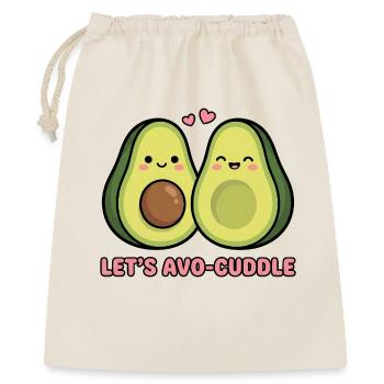 Let's Avo-Cuddle | Cute Avocado Couple Pun - Gift Bag 40 x 50 cm - nature - Front