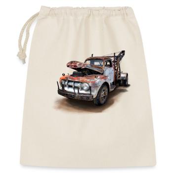 Altes Auto - Geschenkbeutel aus Baumwolle (40 x 50 cm) - Natur - Vorne