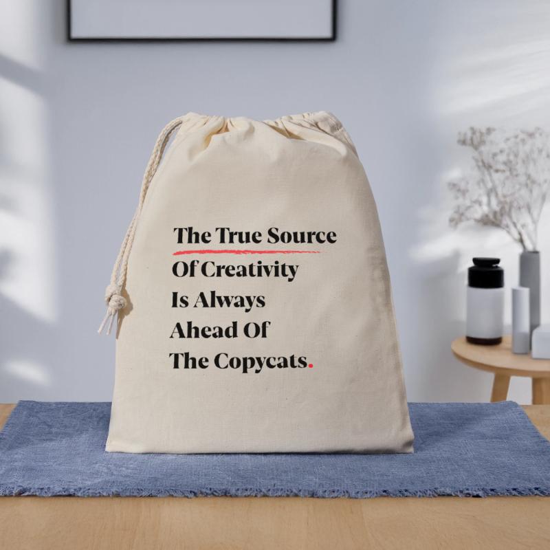 La véritable source de créativité est toujours devant [B] Sac cadeau 40 x 50 cm