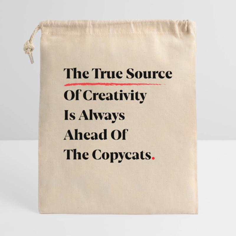 La véritable source de créativité est toujours devant [B] Sac cadeau 40 x 50 cm