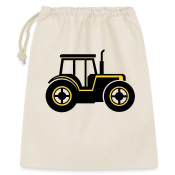 Sticker Tracteur Icône Noir et Jaune - Sac cadeau 40 x 50 cm - nature - Devant