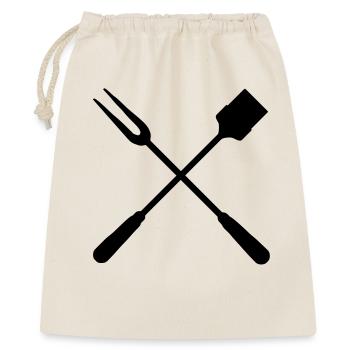 Couverts de barbecue - Sac cadeau 40 x 50 cm - nature - Devant
