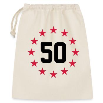 50 years - Gift Bag 40 x 50 cm - nature - Front