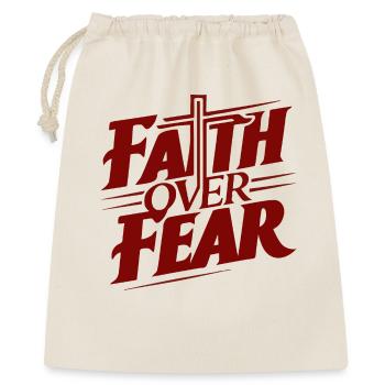 Faith Gives Courage Motif Print - Gift Bag 40 x 50 cm - nature - Front