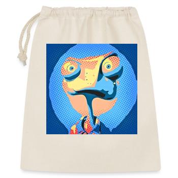 Caméléon Pop Art aux couleurs néon - Sac cadeau 40 x 50 cm - nature - Devant