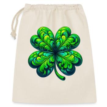 Trèfle à quatre feuilles - Sac cadeau 40 x 50 cm - nature - Devant