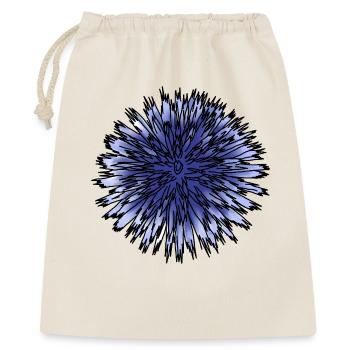 Fleur de chardon bleu - Sac cadeau 40 x 50 cm - nature - Devant