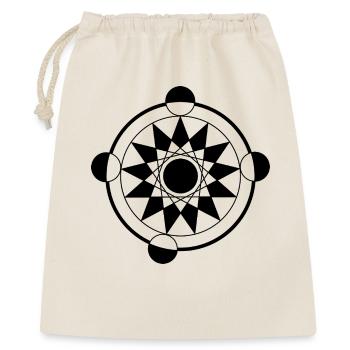Futuristic Geometric Crop Circle Mandala - Gift Bag 40 x 50 cm - nature - Front