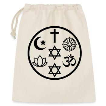 Interreligious Symbol of Peace | Religions - Gift Bag 40 x 50 cm - nature - Front
