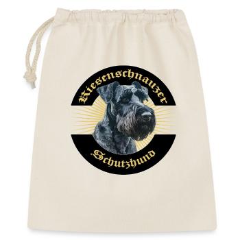 Riesenschnauzer Schutzhund IGP Motiv - Geschenkbeutel aus Baumwolle (40 x 50 cm) - Natur - Vorne
