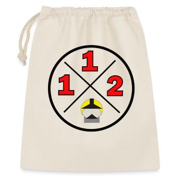 112- Kreislogo - Feuerwehr - Geschenkbeutel aus Baumwolle (40 x 50 cm) - Natur - Vorne